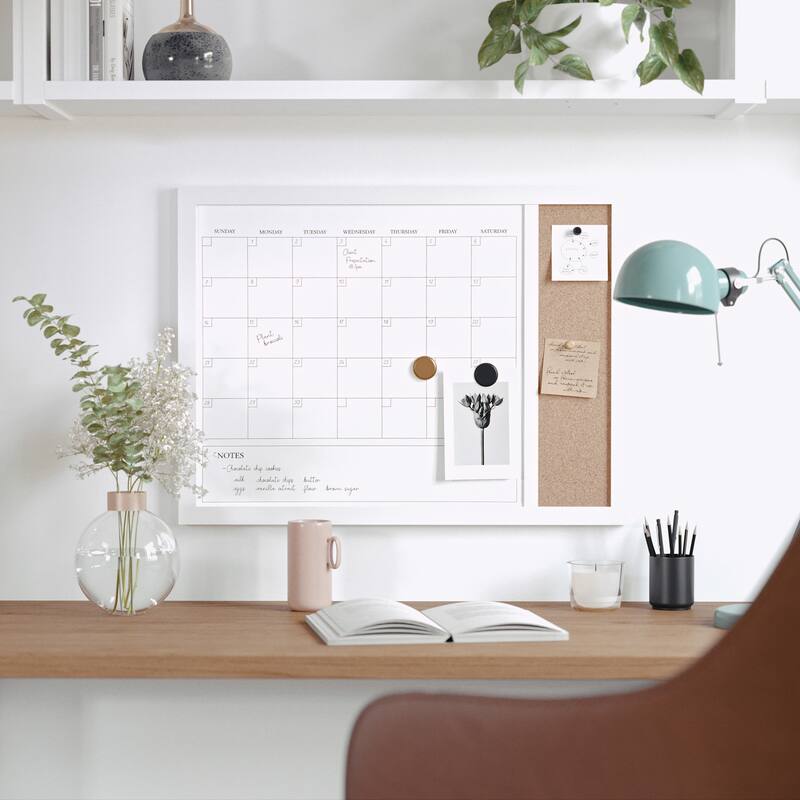 Flash Furniture BR-PM-COM-MW4C1-4561-MS Everette 24" x 18" Wall Board