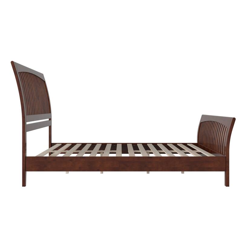 AFI Orleans Solid Wood Low Profile Platform Bed with Matching Footboard