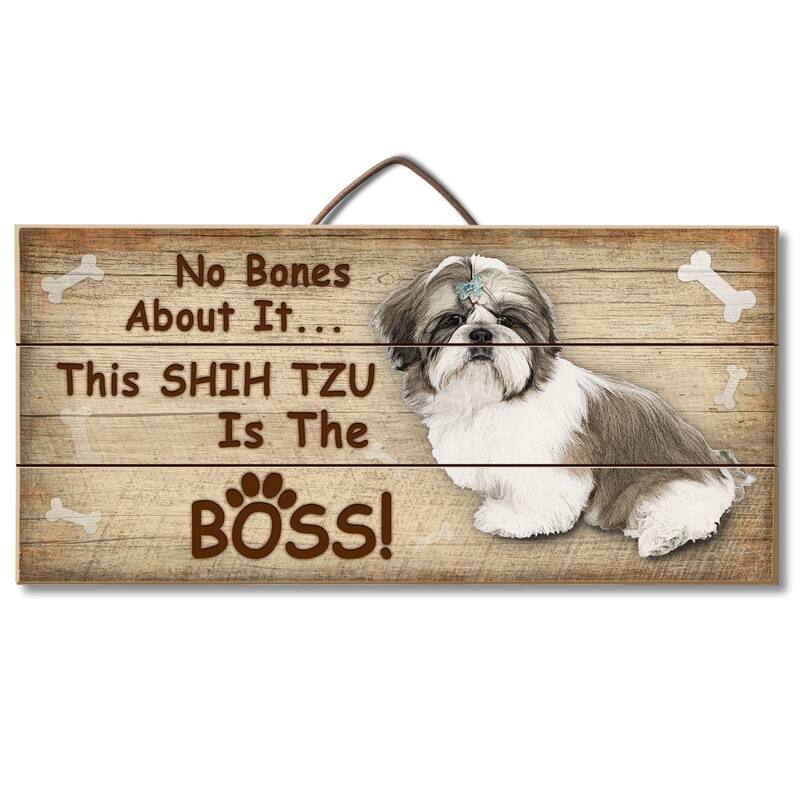 Wood Pallet Hanging Sign - Shih Tzu