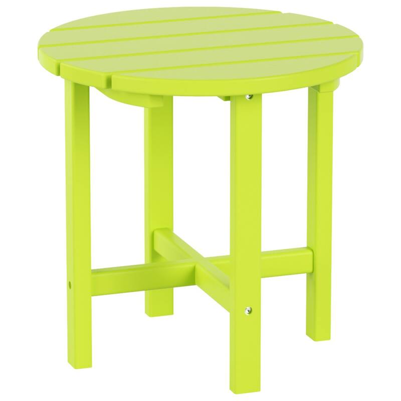 Altura Outdoor Eco-Friendly All Weather Adirondack Chair with Ottoman and Side Table (3-Piece Set)