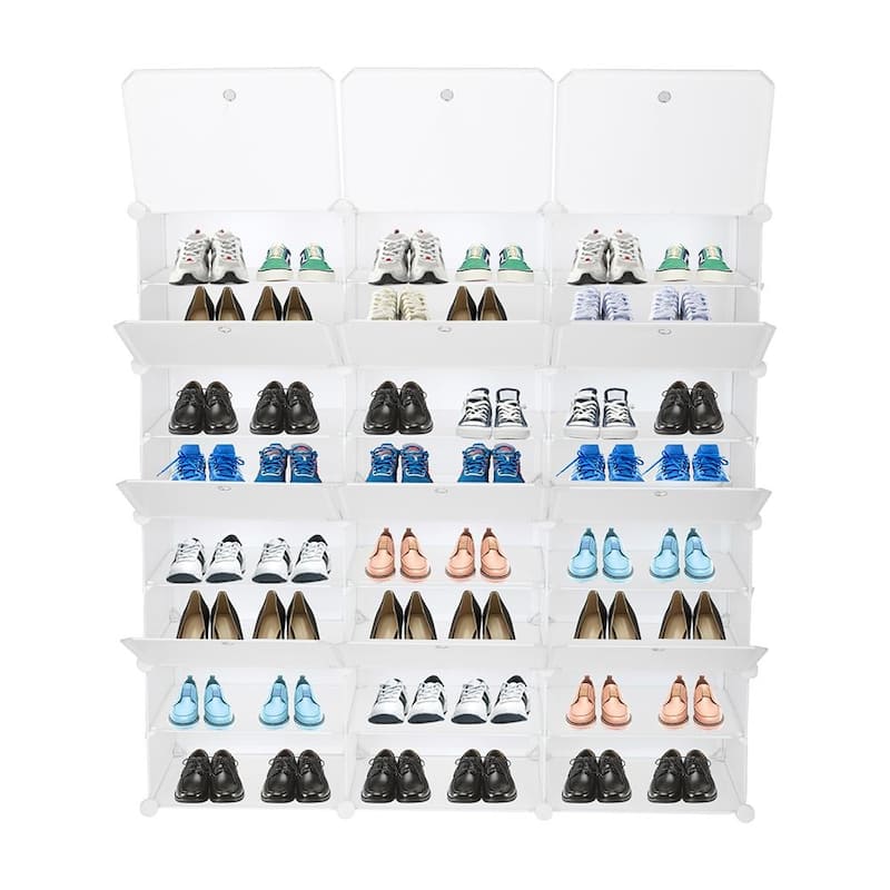 8-Tier Portable 48 Pair Shoe Rack Organizer
