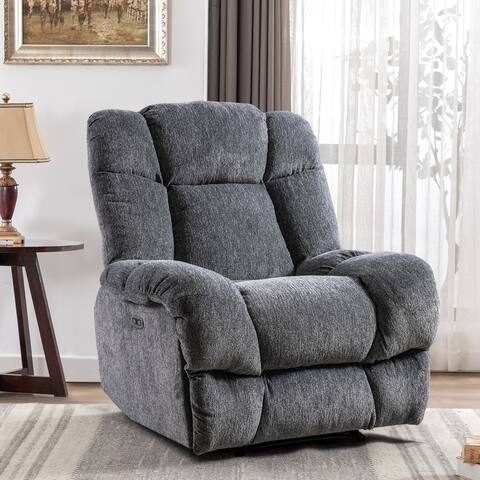 Power Fabric Chenille Handcrafted Recliner Chair