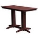 preview thumbnail 16 of 40, Poly Lumber Bar Table 6' - Cherrywood