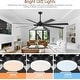 preview thumbnail 11 of 11, Kviflon 72 Inches 8 Blades Ceiling Fan with Light for indoor or Outdoor Patio Garage Large Living Room - 72 Inches