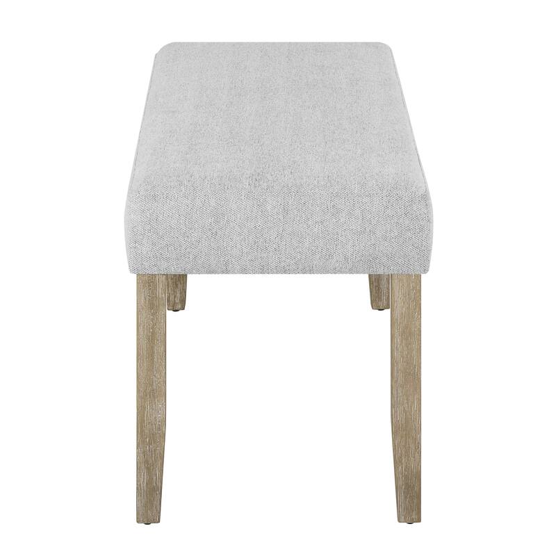 1pc Contemporary Upholstered Dining Bench