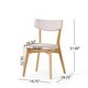 preview thumbnail 32 of 34, Chazz Mid Century Fabric Dining Chairs (Set of 2) by Christopher Knight Home