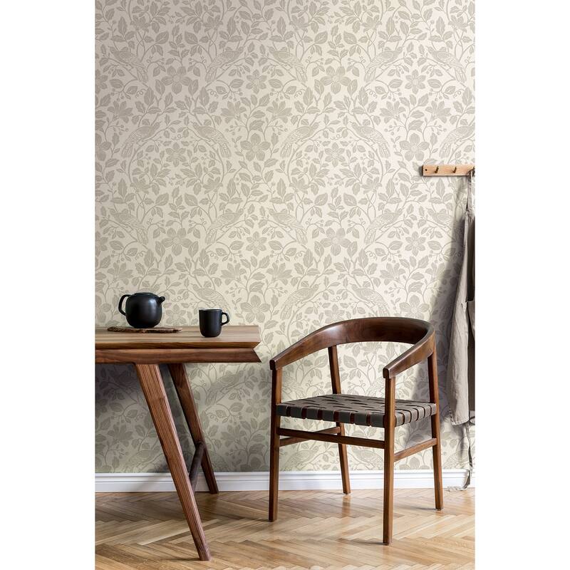 Marlow Bone Bird Vine Wallpaper