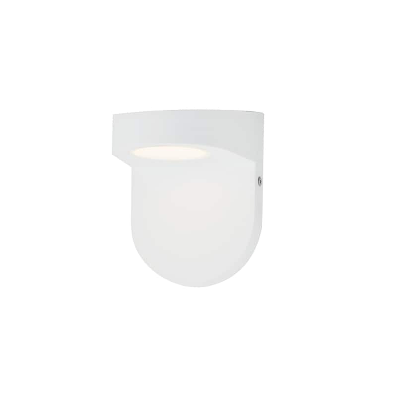 Maxim 86198 Ledge 6" Tall Outdoor Wall Sconce - White
