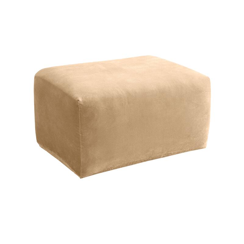 SureFit Stretch Pique Ottoman Slipcover