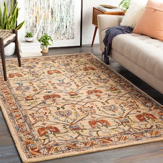 The Curated Nomad Stoney Bohemian Handmade Wool Area Rug
