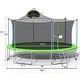 preview thumbnail 2 of 9, 16FT Outdoor Trampoline with Basketball Hoops and Safety Fence