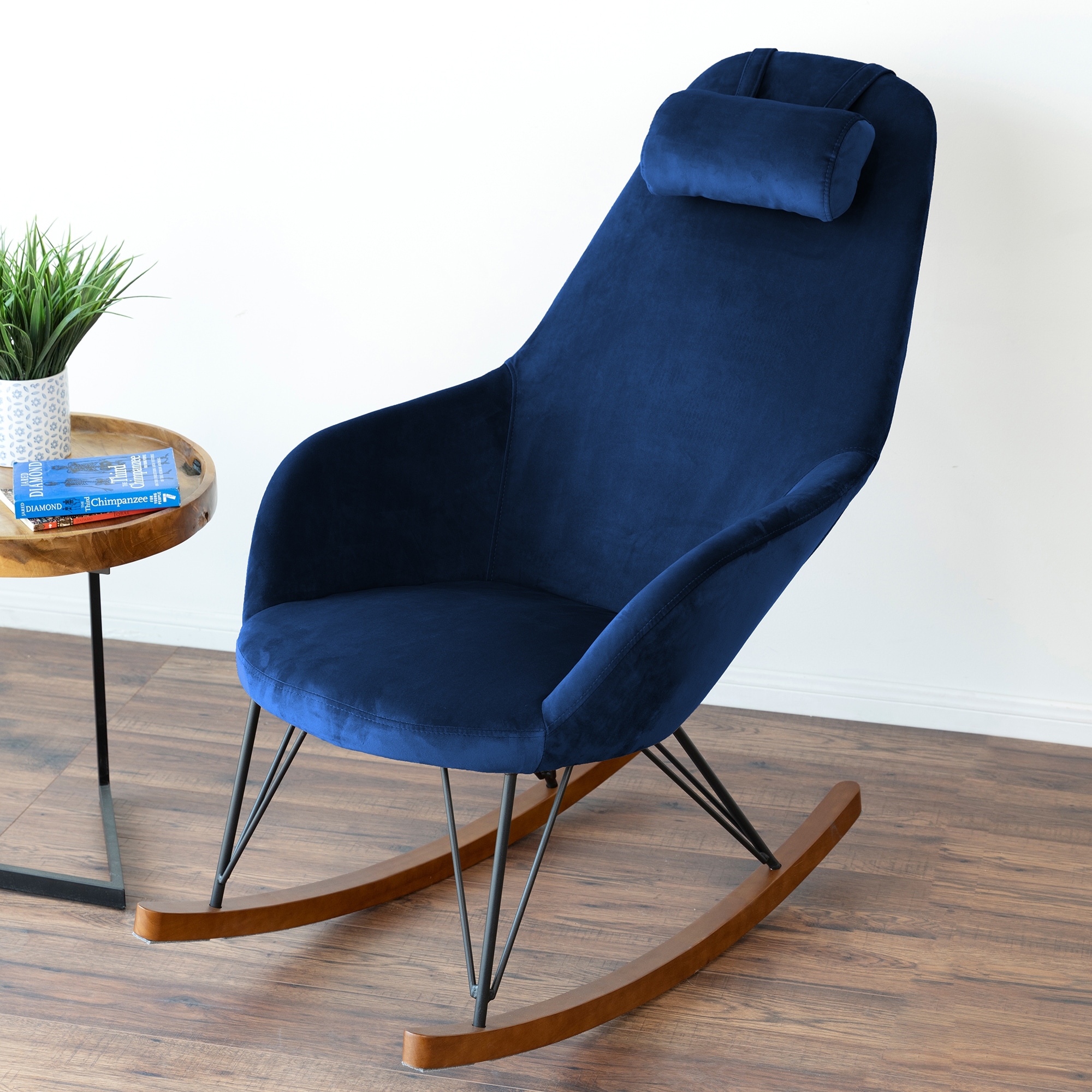 Italia Mid Century Modern Glider Rocking Chair for Nursery