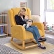 preview thumbnail 60 of 66, HOMYKA 27.3" Wide Rocking Chair for Nursery Room