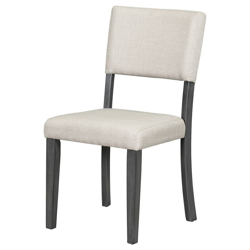 5 PCS Retro Round Dining Table Set for 4 with 4 Upholstered Chairs