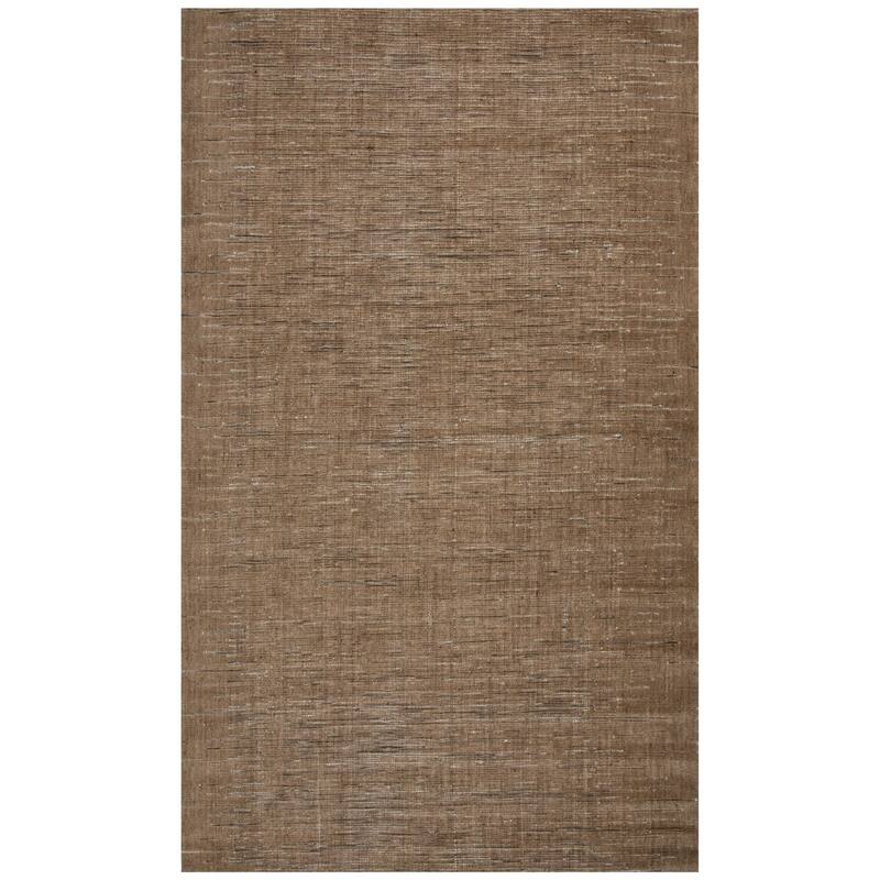 Alora Decor Rhodes Collection Modern Wool Hand-woven Rug - Tan - 5' x 7'6