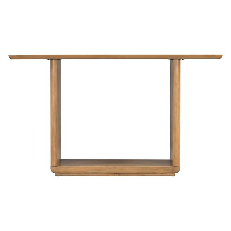 Elegant Minimalist Console Table with Curved Corners
