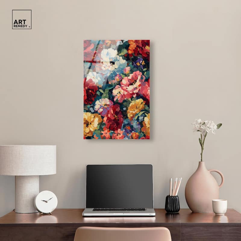 Garden Tapestries I Acrylic by Art Remedy, Ready to Hang