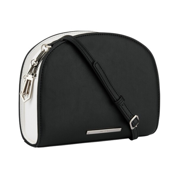 nine west black and white purse