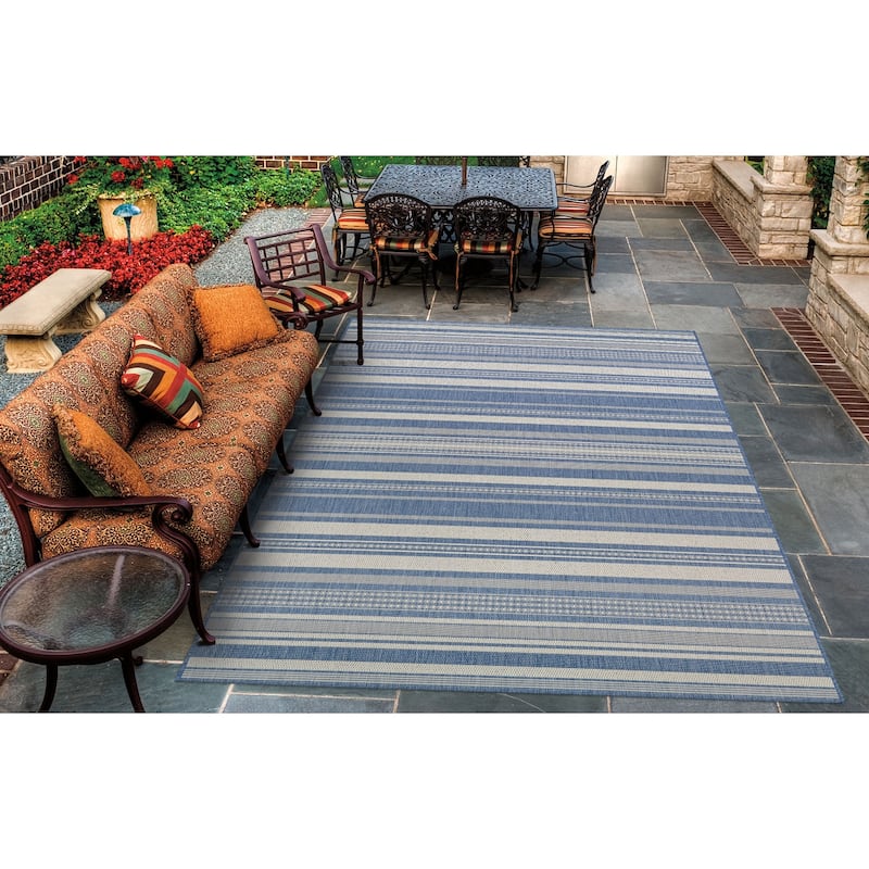 Dream Decor Rugs Pergola Bower Stripe Indoor Outdoor Area Rug