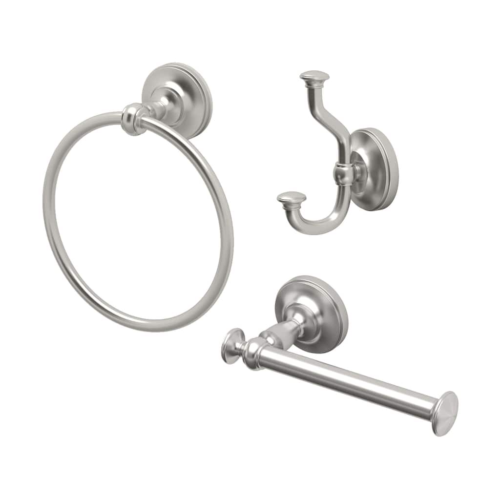 Gatco 4020KIT Tavern 3 Piece Bathroom Package with, Robe Hook, Towel