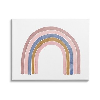 Stupell Minimal Five Arch Rainbow Pink Blue Gold Canvas Wall Art ...