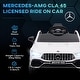 preview thumbnail 15 of 24, 12V Licensed Electric Car Mercedes-AMG CLA 45 Ride-On Car for Kids with Remote Control, LED Lights, Music - Electric Vehicle