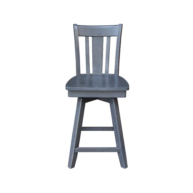 San Remo Counter Height Stool with 24 in. H Swivel Seat