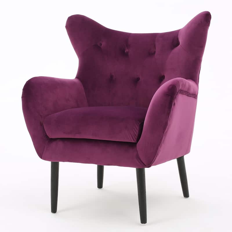 Alyssa Mid-century Upholstered Arm Chair by Christopher Knight Home - 30.25"D x 34.25"W x 39.75"H