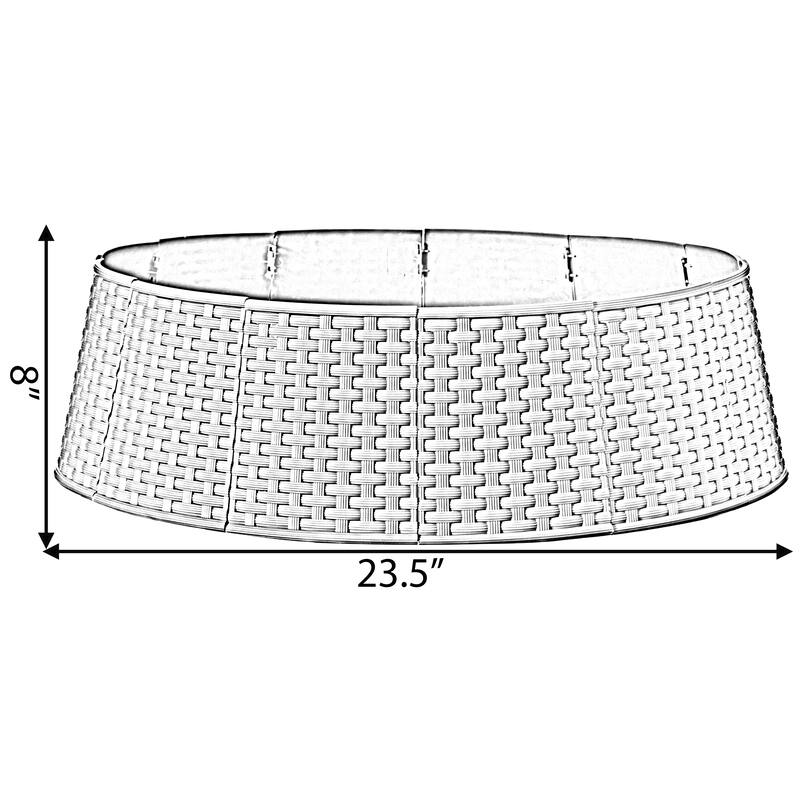 Large Rattan Collar Tree Skirt