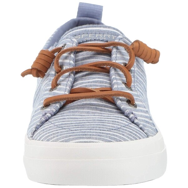 women's crest vibe chambray stripe sneaker