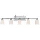 preview thumbnail 1 of 1, Nicholas 5-Light Bathroom Vanity Light in Polished Chrome Polished Chrome