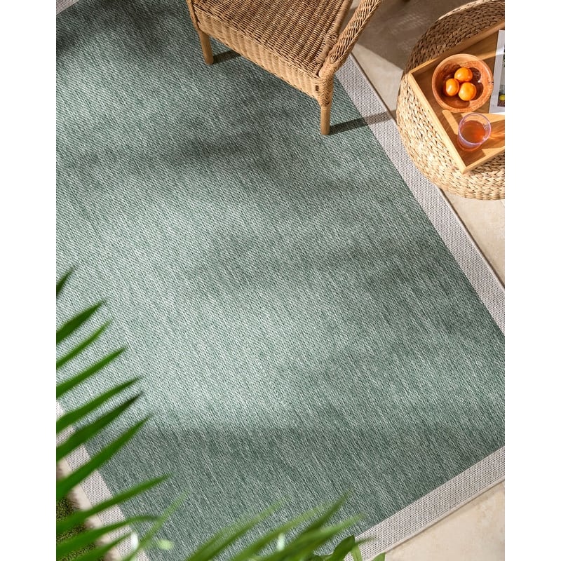 Livabliss Miami Beach Traditional Indoor/Outdoor Area Rug - 7'10" x 10' - Sage