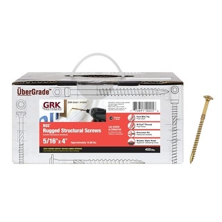 400-Piece RSS (Rugged Structural Screws) 5/16-Inch by 4-Inch - Bed Bath ...