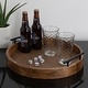 preview thumbnail 8 of 89, Kate and Laurel Lipton Round Decorative Tray with Metal Handles