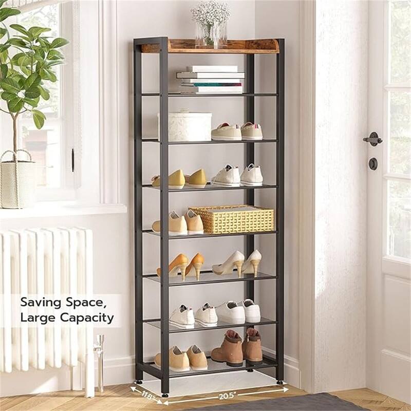 8 Tier Shoe Rack - 11.8"D x 20.5"W x 53.9"H