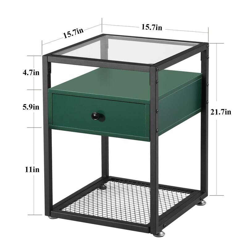 VECELO, Five Colors, 3-Pieces Tufted Upholstered Platform Bed Frame with Adjustable Height Headboard and Nightstands Set of 2