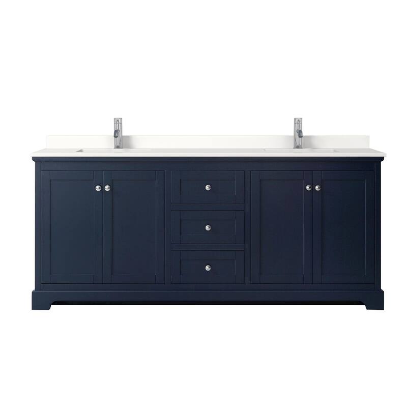Wyndham Collection WCV232380D-QTZ-UNSMXX Avery 80" Free Standing
