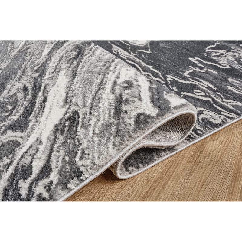 Inspire Collection Abstract Burst Area Rug