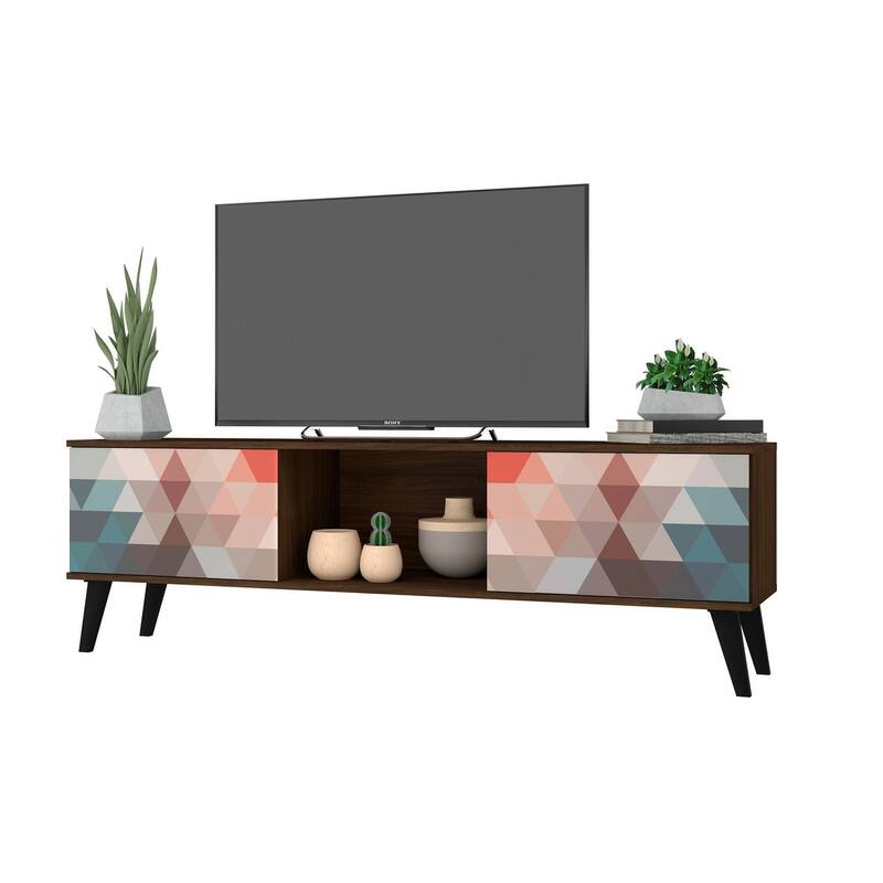 Manhattan Comfort Takajarvi Mid Century Modern Media Cabinet