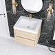 preview thumbnail 157 of 191, Wood Wall-Mounted Bathroom Vanity with Sink and Soft Close Drawers