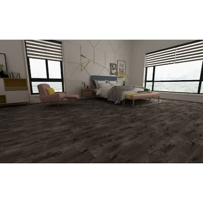 The Tile Life Muir 7x48 Graphite Vinyl Floor & Wall Tile