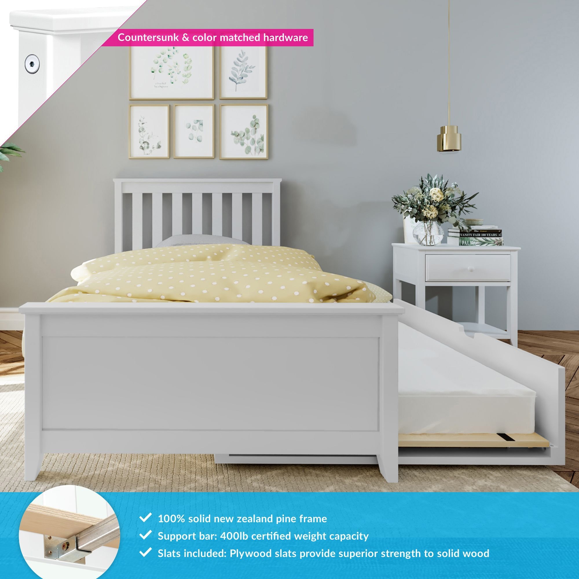 Max & lily bed with shop trundle