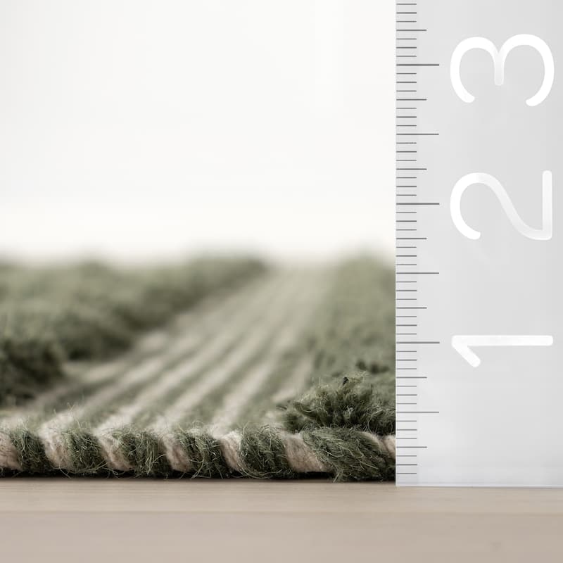 Carmeon Hamilton Nubi Bohemian Striped Hand Woven Rug