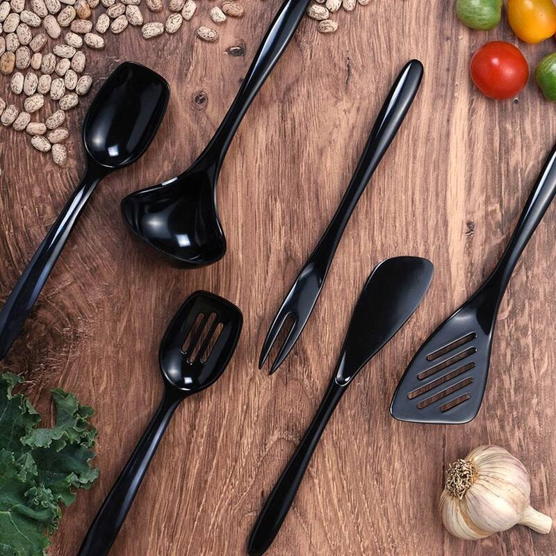 Hutzler 6 Piece Melamine Mini 7.5 Inch Cooking Utensil Set