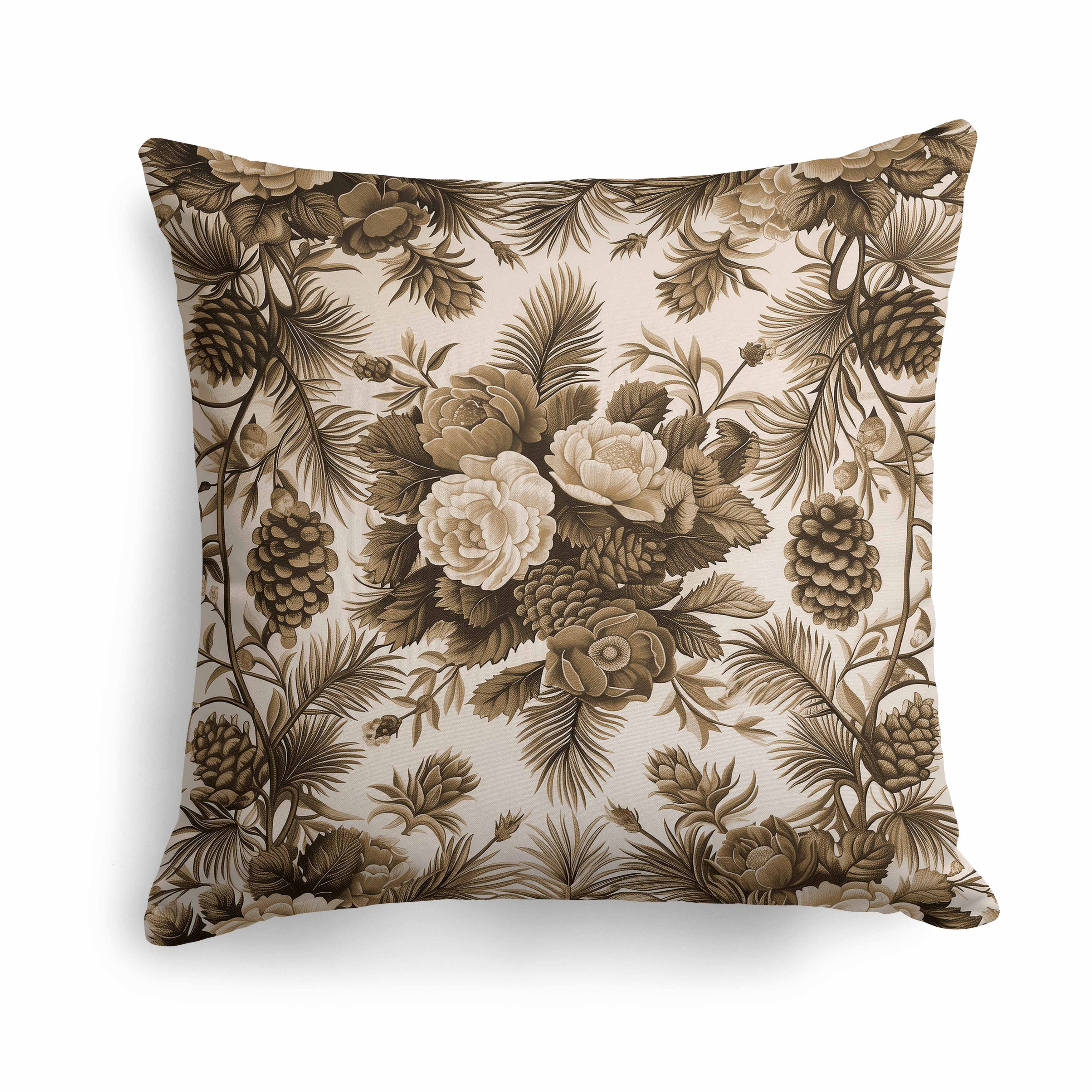 Woodland Winter Florals Indoor/Outdoor Pillow 16x16