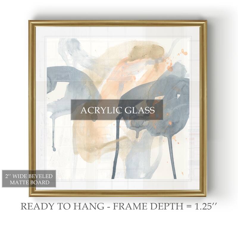 Liquid Blueprint VIII -Black Framed Print