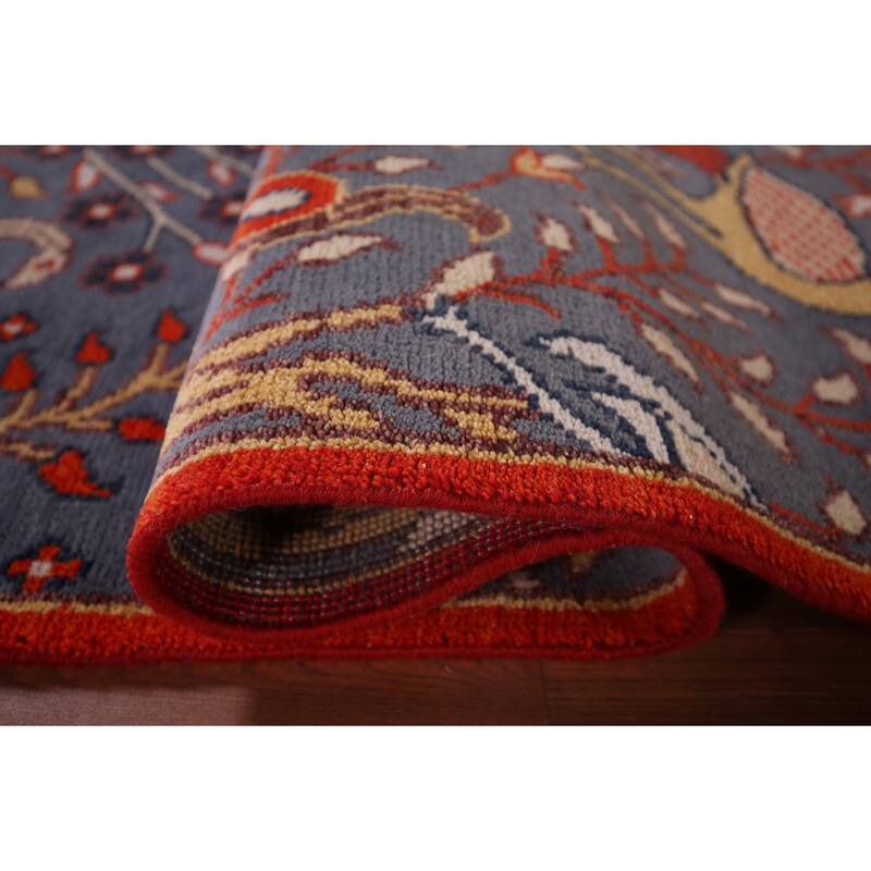 Animals Design Ziegler Indian Runner Rug Hand-Knotted Wool Carpet - 2'5"x 8'0"