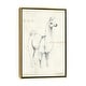 preview thumbnail 4 of 10, iCanvas "Dream Love Believe Sing Panel v2" by Anne Tavoletti Framed Gold - 26x18