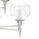preview thumbnail 7 of 12, Hunter Xidane Metal and Glass Orb Chandelier - Entry, Kitchen or Dining Room Table, Bedroom - Mid-Century Modern, Transitional