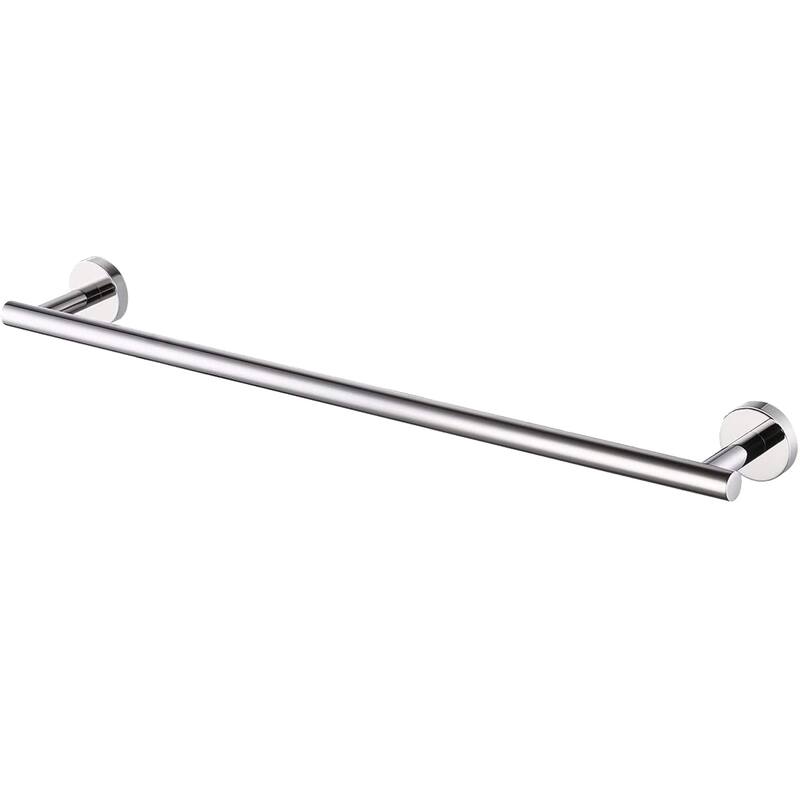 24-Inch Wall Mounted Towel Bar - Polished Stainless Steel